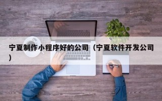 简阳宁夏制作小程序好的公司（宁夏软件开发公司）
